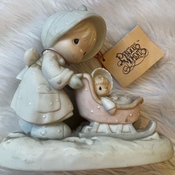 Precious moment figurine January 1987 tags attached pristine condition - Picture 3 of 9